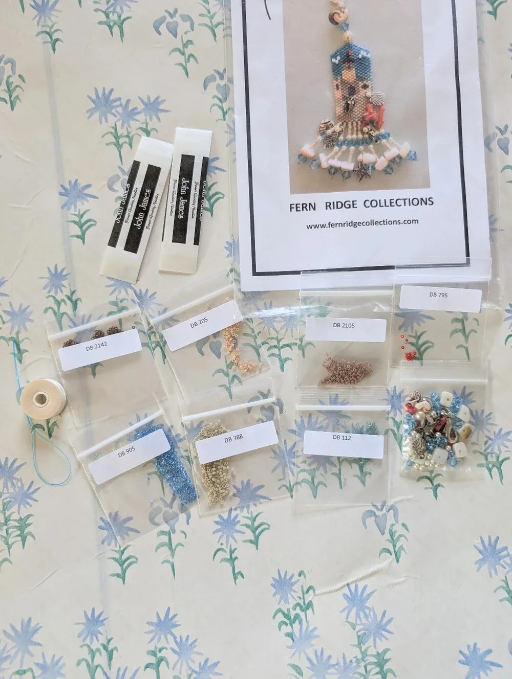 Fern Ridge Collections Beach House Peyote Beaded Scissor Fob Kit NEW DIY Craft